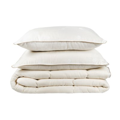 Набор одеяло с подушками Karaca Home Cotton хлопковый 195х215 см евро 131197 фото