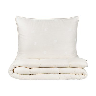 Набір ковдру з подушкою Karaca Home Cotton бавовняний 155х215 см полуторний 131198 фото