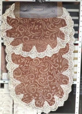 Набір килимків для ванної Estima lux коричневий (68x115 см + 57x80 см). 117049 фото
