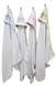 Рушник для хрещення з куточком 92*92 380г/м2 (TM Zeron) білий окантовка жовта 74393 фото 2