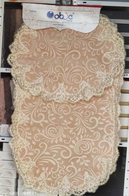 Набір килимків для ванної Estima lux персик (68x115 см + 57x80 см) 117047 фото