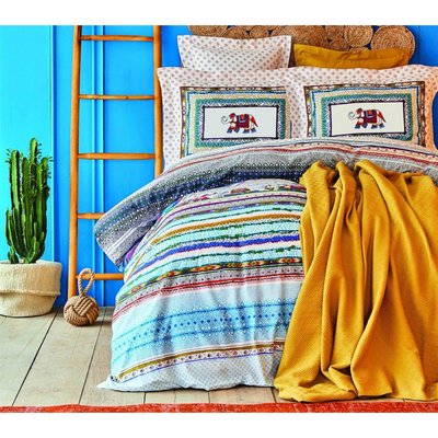 Набор постельное белье с покрывалом пике Karaca Home - Perez hardal pike jacquard полуторный 111933 фото