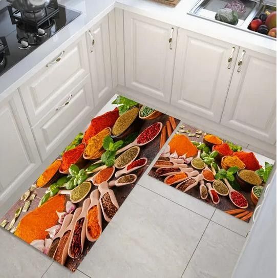 Набір килимків для кухні Homytex з 2-х штук 50x80+50x160 см, модель 03 160788 фото