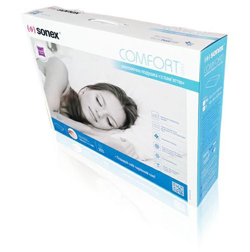 Подушка із пам'яттю Sonex Comfort Wave M із пам'яттю 33х50 см 50370 фото