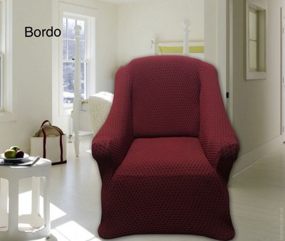 Комплект чехлов для мебели Altinkoza (3+1+1) Bordo 83603 фото