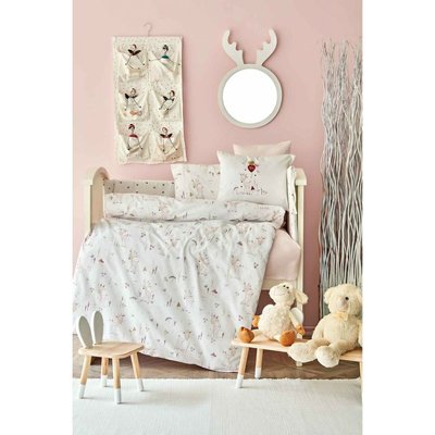 Набір в дитяче ліжечко Karaca Home Doe pembe рожевий, 10 предметів 79537 фото