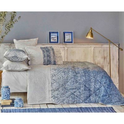 Набор постельное белье с одеялом Karaca Home - Marea mavi голубой евро 114715 фото