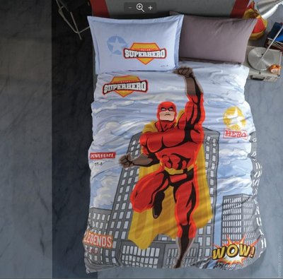 Постельное белье Aran Clasy Superhero Ранфорс полуторный 117164 фото