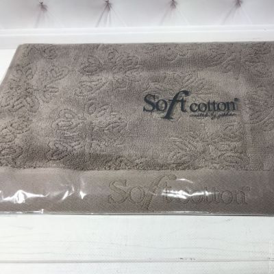 Махровый полотенце 50х100 см. Soft cotton leaf капучино 77534 фото