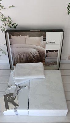 Постельное белье Romeo Home сатин - жаккард Kinetic евро 211399 фото