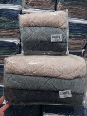 Набор махровых полотенец Cestepe Micro Cotton Premium из 3 штук 70х140 см, модель 4 125191 фото