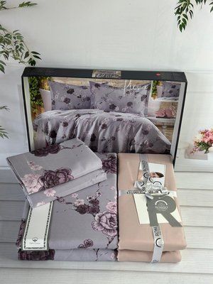 Постільна білизна сатин Romeo Home Kiona євро 209533 фото