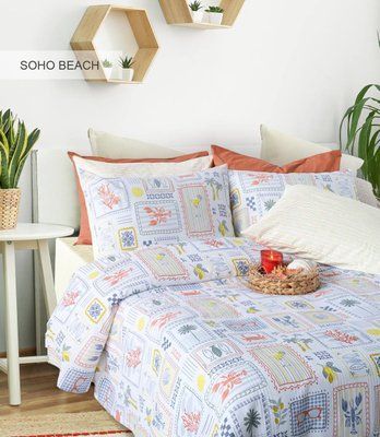 Летний комплект постельного белья Istanbul Soho Beach с пике евро fc35791 фото