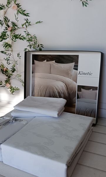 Постільна білизна Romeo Home сатин - жаккард Kinetic євро 211399 фото