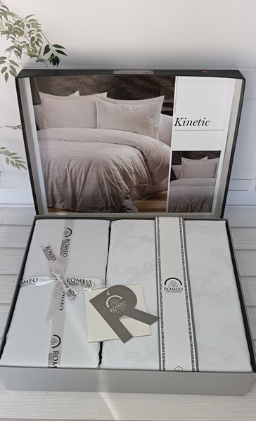 Постільна білизна Romeo Home сатин - жаккард Kinetic євро 211399 фото