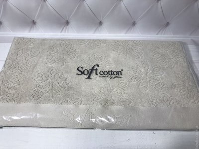 Махровый полотенце 50х100 см. Soft cotton Leaf беж 77532 фото