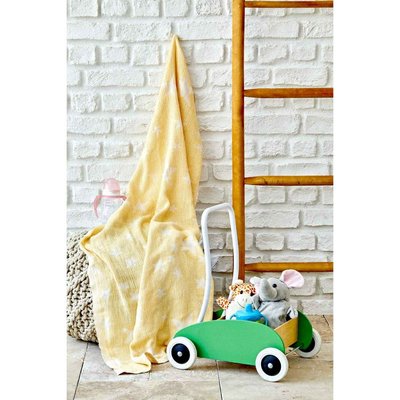 Покривало Karaca Home Baby star sari жовтий 80х120 см 79540 фото