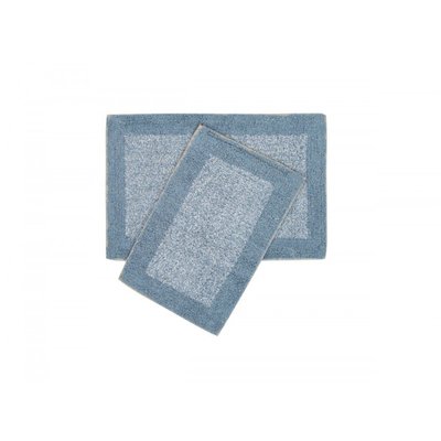 Набір килимків Shalla Fabio mavisi синій 40х60 см + 50х80 см 110202 фото