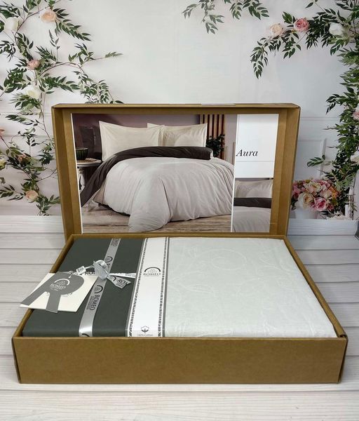 Постільна білизна Romeo Home поплін+жаккард Aura євро 212254 фото