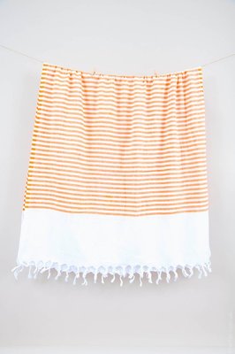 Рушник пляжний Barine White Imbat Orange оранжевий 90х170 см 62507 фото