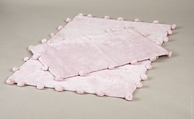 Набір килимків Irya Sahra pembe рожевий 40x60 см + 60x90 см 61663 фото