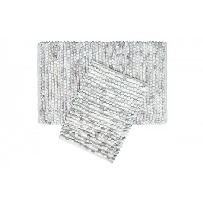Набір килимків для ванної Irya Ottova silver сірий 60x90 см + 40x60 см 71862 фото