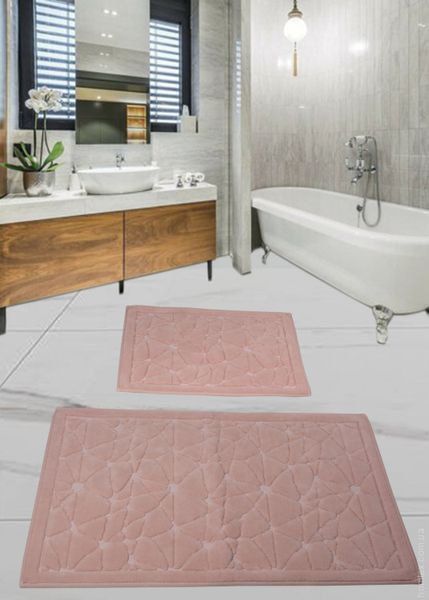 Набір килимків для ванної кімнати Diva Camparcasi Pudra 60x100+50x60 см 106850 фото