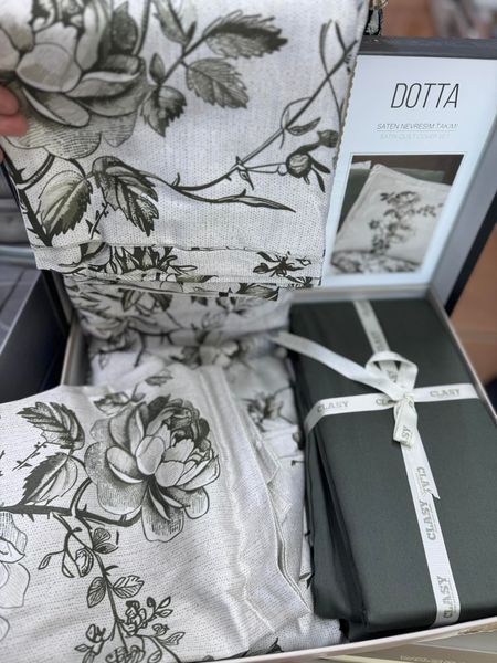 Постельное белье сатин Aran Clasy Dotta евро 215854 фото