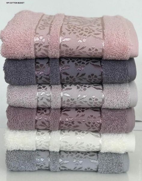 Набор махровых полотенец Cestepe VIP Cotton Buket из 6 штук 70х140 см 78562 фото