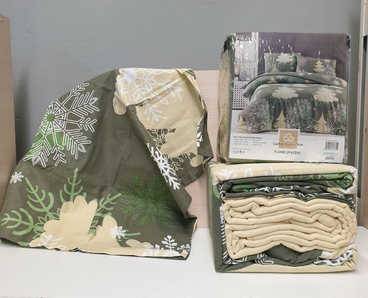 Постільна білизна Cotton Collection фланель модель 56 полуторне 212419 фото
