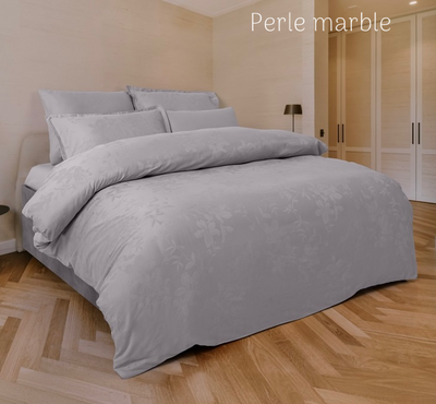 Постельное белье Altinbasak жаккард Perle marble евро 205741 фото