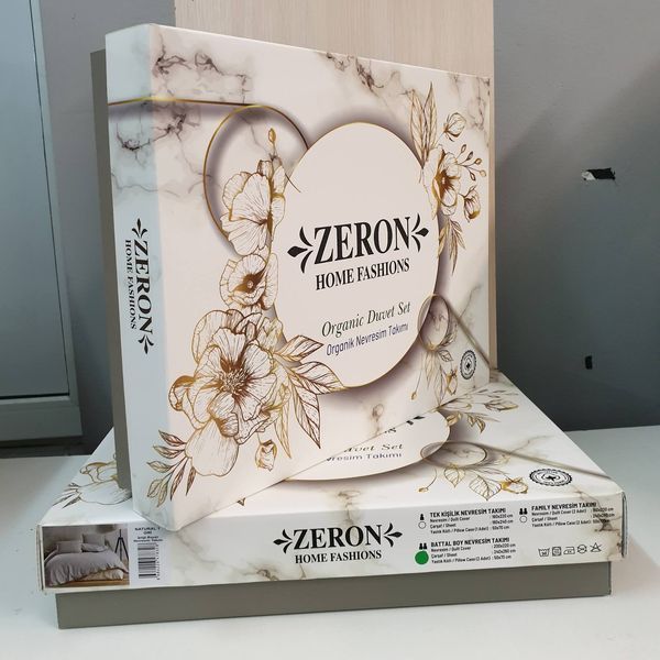 Постільна білизна Zeron Natural 1 Kahve євро 185002 фото