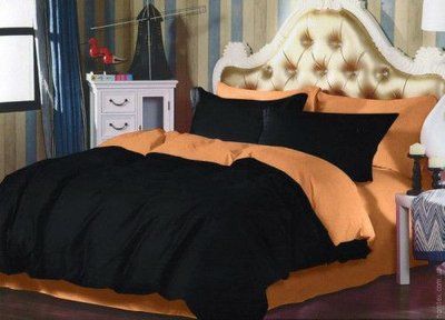 Постільна білизна Almira Mix Чорно-медовий Полуторний 55823 фото