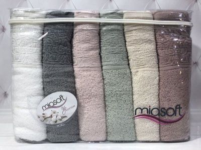 Набор махровых полотенец Pupilla из 6 шт. 50х90 см. Side 77721 фото