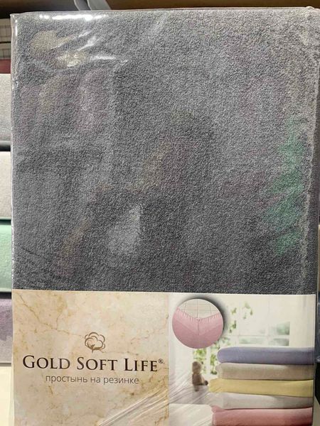 Махрове простирадло на резинці Gold Soft Life 180x200+25 см, колір в асортименті 161123 фото