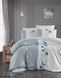 Постельное белье First Choice de luxe ранфорс Camelia Grey евро 202408 фото 1