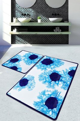 Набір килимків для ванної кімнати Chilai Home UNRAVEL BANYO HALISI DJT 60x100 см + 50x60 см 119486 фото