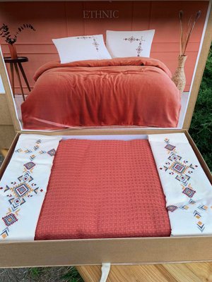 Набор постельного белья Limasso с пике - покрывалом евро, модель 2 160836 фото
