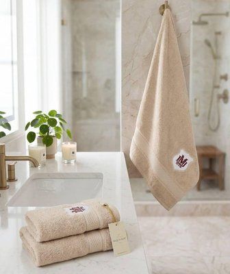 Набір рушників Maison D'or ALAIN beige 30x50 см + 50x100 см + 70x140 см 217112 фото