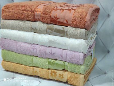 Набір бамбукових рушників Pupilla Elit із 6 шт. 50х90 см 110139 фото