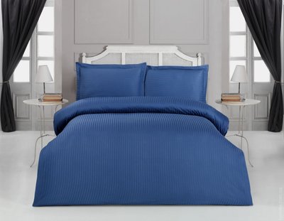 Постільна білизна Arya однотонна для готелю Sole синій євро-макси 87007 фото