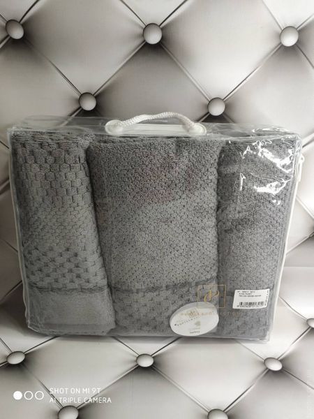Набор махровых полотенец Pupilla из 3-х штук (40x60 см + 50x90 см + 70x140 см), модель 1 118609 фото