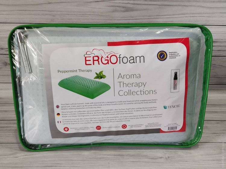 Ортопедическая подушка ErgoFoam Aroma Therapy с мятой 134747 фото