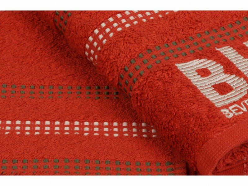 Набір рушників Beverly Hills Polo Club Botanik Brick Red 355BHP1450 70x140 см 2 шт. 66201 фото