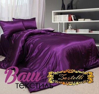 Постельное белье Zastelli Dark Lilac семейное 111707 фото