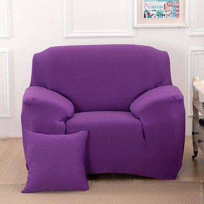 Чехол на кресло HomyTex универсальный Фиолетовый 96296 фото