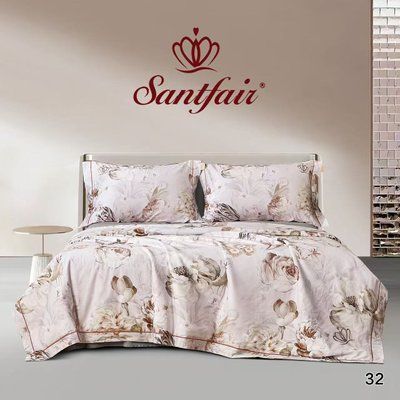 Постельное белье с летним одеялом Santfair евро, модель 32 209928 фото