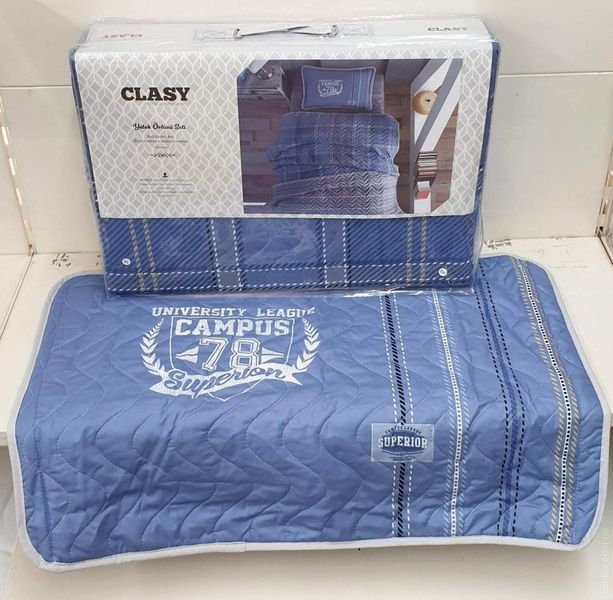 Покривало дитяче стьобане CLASY Campus V2 180x240 см з наволочкою 50x70 см 114835 фото