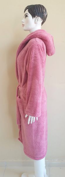 Халат жіночий махровий Zeron Welsoft блідо-рожевий 173337 фото