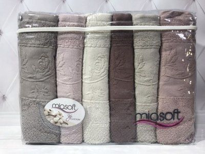Набор махровых полотенец Pupilla из 6 шт. 50х90 см. Larin 77712 фото